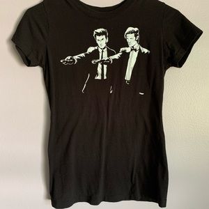 Dr Who/Pulp Fiction Crossovee Tee